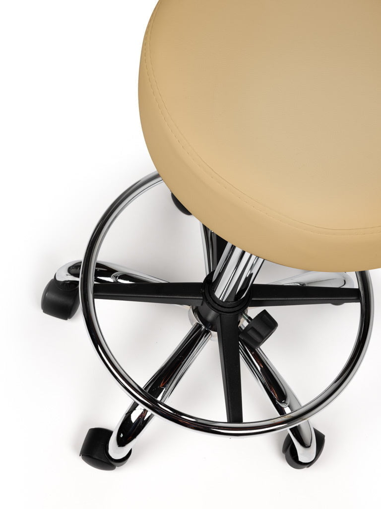 Tabouret Beige Hoog met Voetring