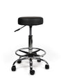 Tabouret Zwart Standaard met Voetring