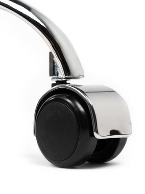 Tabouret Zwart Laag met Voetring