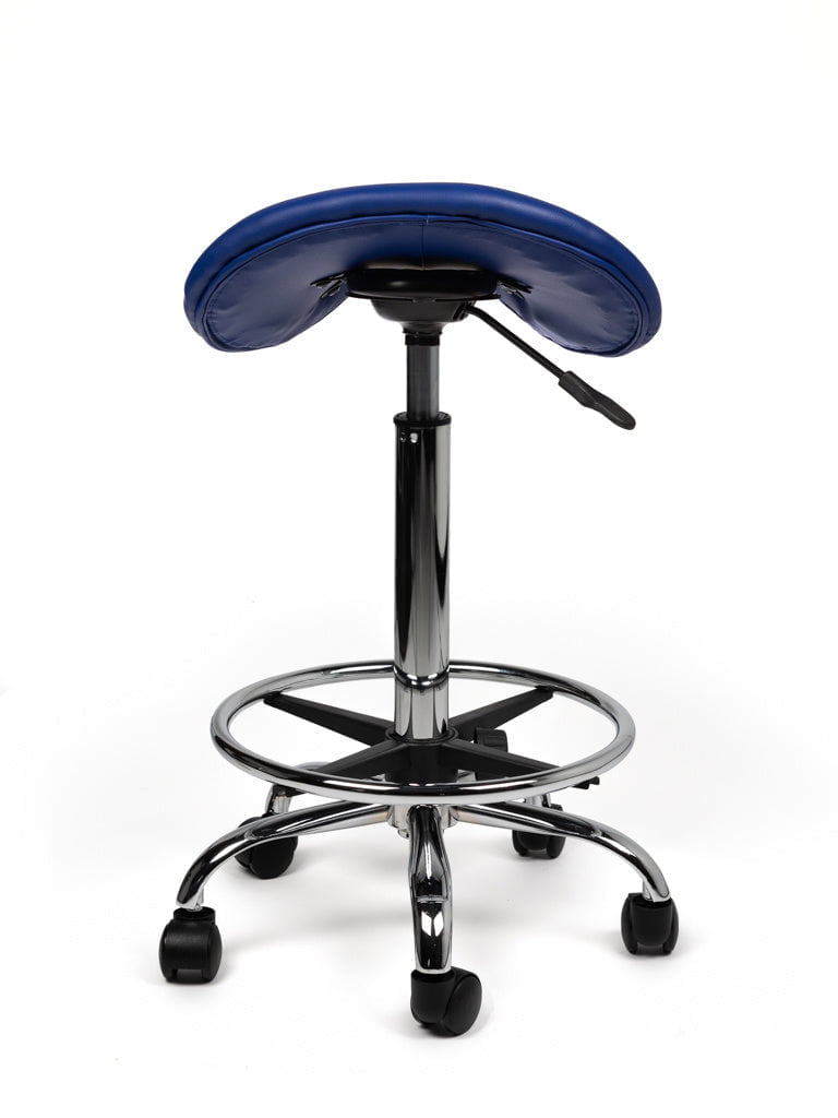 Zadelkruk Hoog Blauw met Voetring