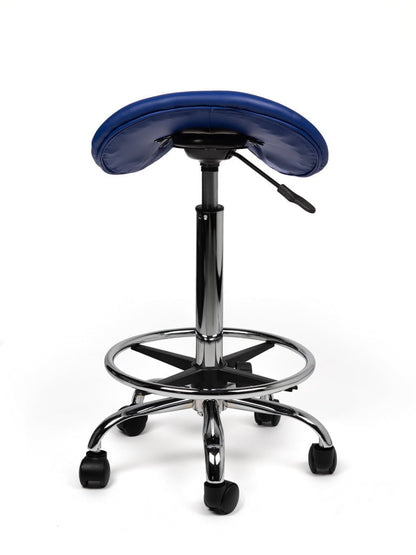 Zadelkruk Hoog Blauw met Voetring