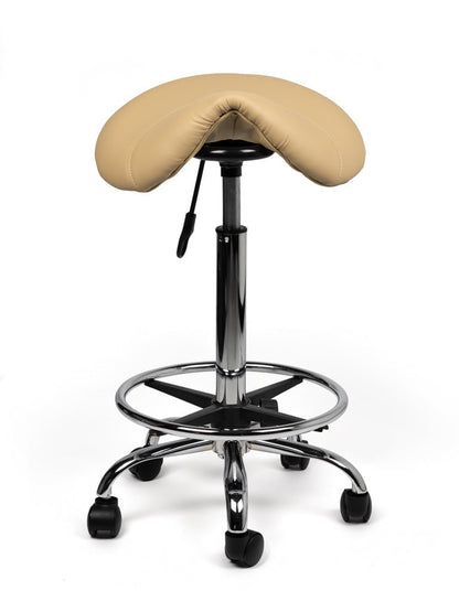 Zadelkruk Zeno Hoog Beige met Voetring